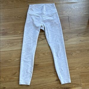 Lululemon Athletica Silver Gray Leggings High-Waisted
